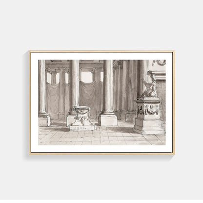 Architektonischer Kunstdruck für Wohnkultur