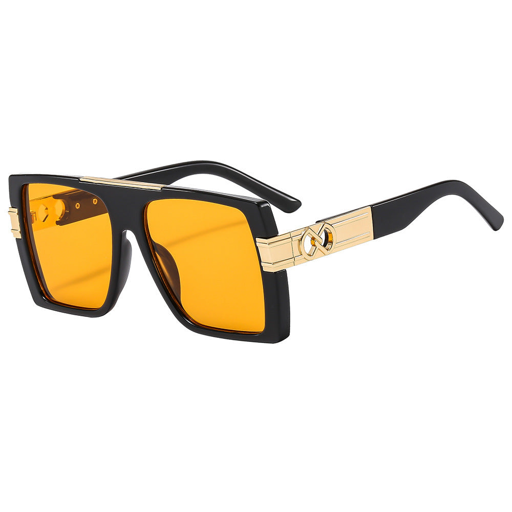 Damen oversized Sonnenbrille mit extravaganten Glitzerakzenten Brehn