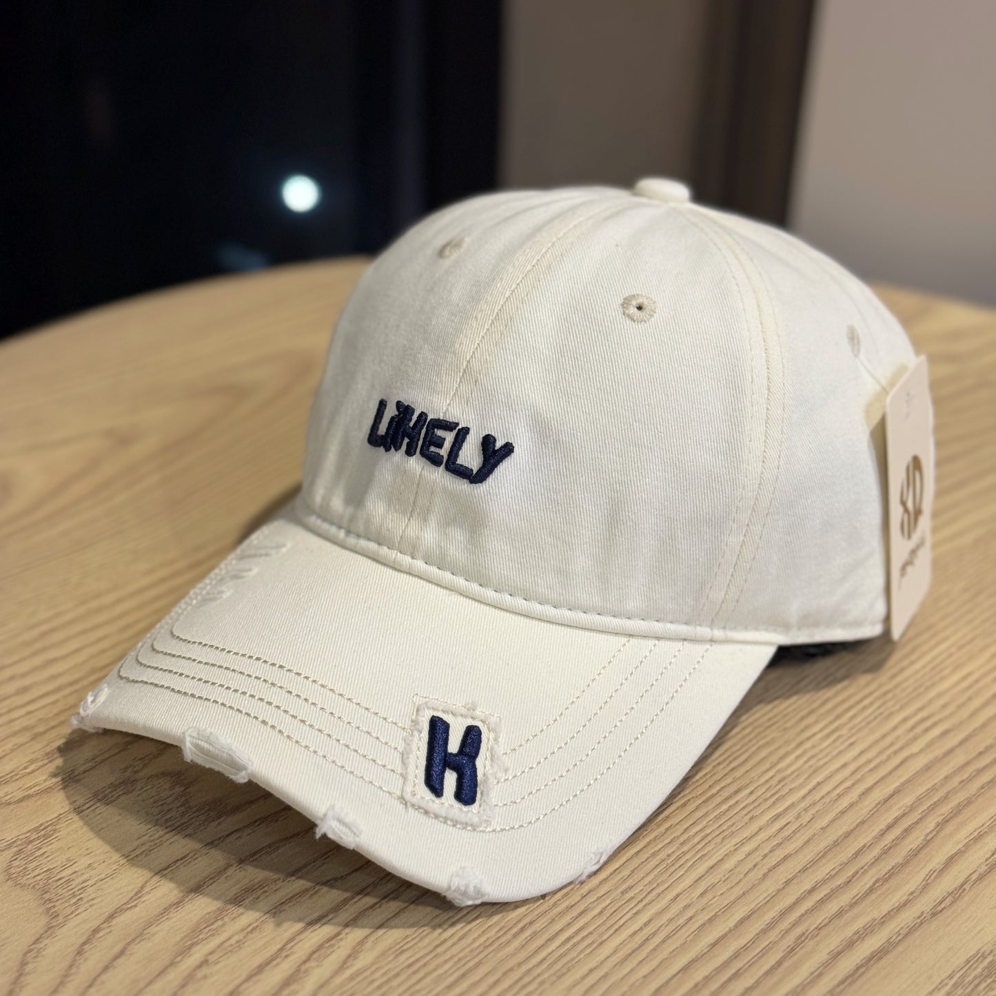 Damen Distressed Bestickte Baseballmütze Brehn