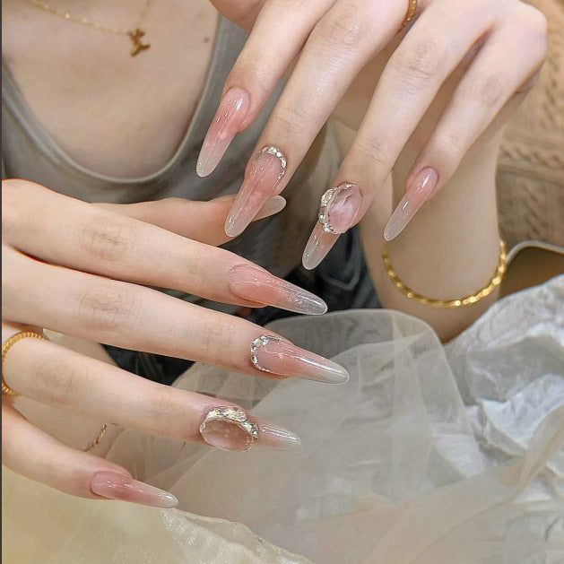 Stylische Press-On-Nageltips mit Leopardendesign Brehn