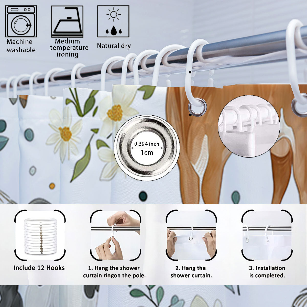 Cartoon Lamm-Themen Badezimmer Dekor Set Brehn