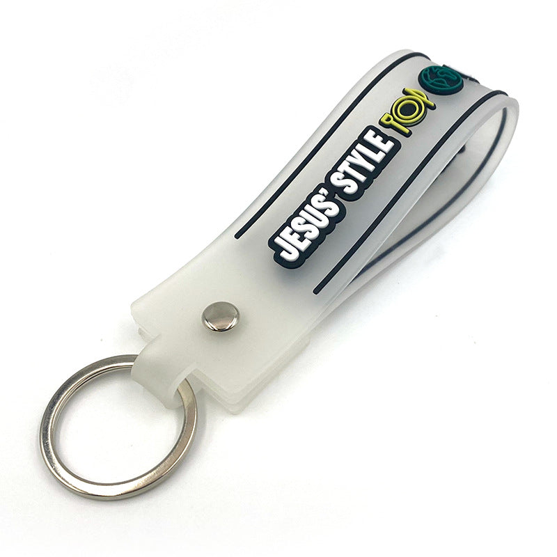 Unisex Silikon Schlüsselanhänger Halter Gepäckanhänger Brehn