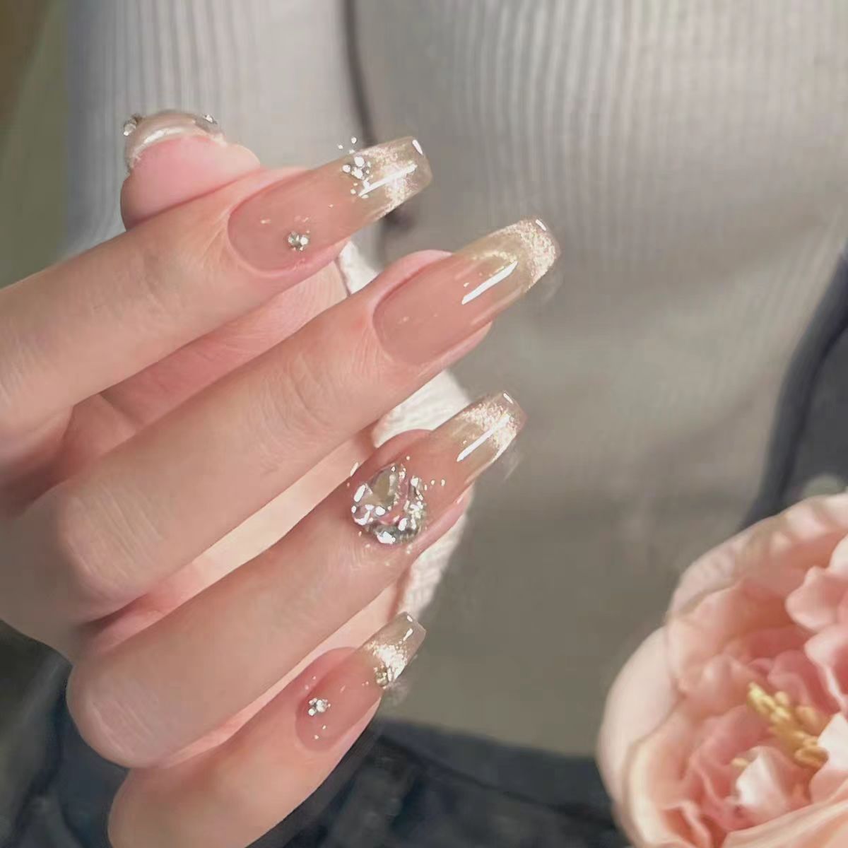Premium Glitzernde Press-On Nagelerweiterungen Brehn