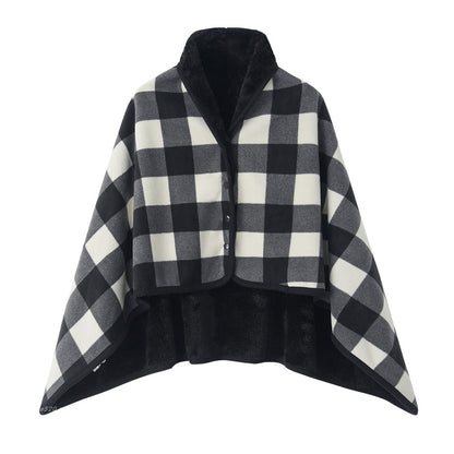 Damen Kuschelige Decke Poncho Brehn