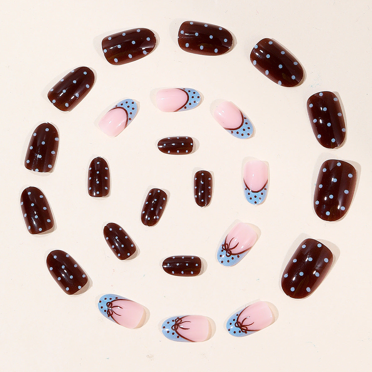 Künstlerisches Gel-Nagelkunst-Design Brehn