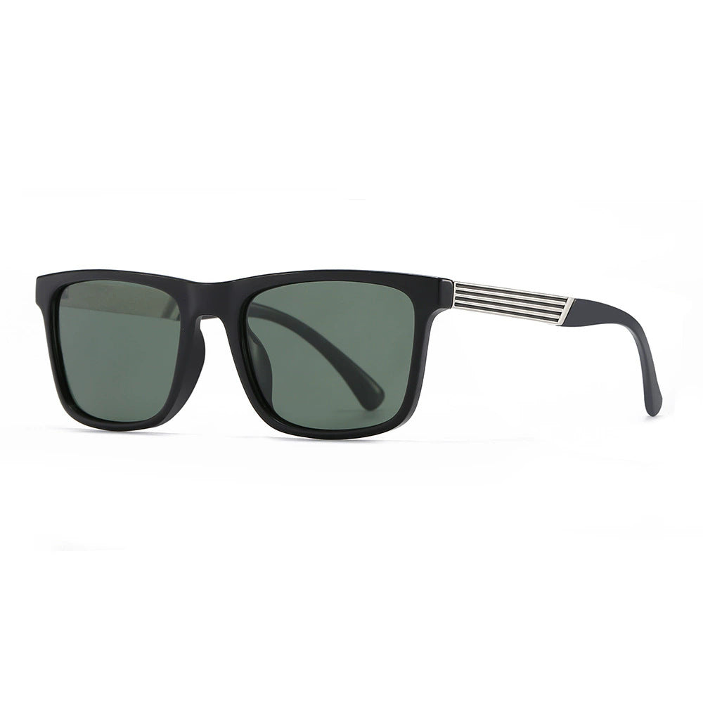 Herren zeitgenössische quadratische Sonnenbrille Brehn