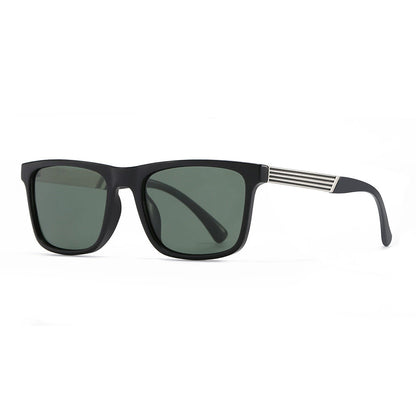 Herren zeitgenössische quadratische Sonnenbrille Brehn