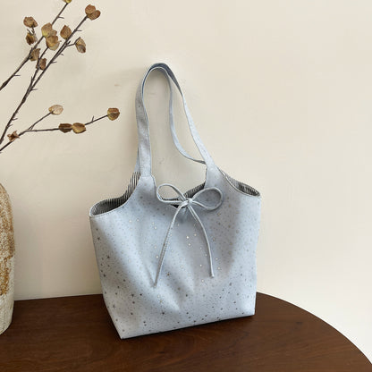 Stylische Canvas-Tote-Bag mit mehreren Taschen