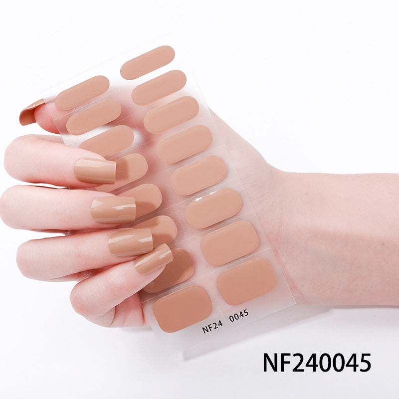 Glänzende Finish Gel-Nagel-Wickel