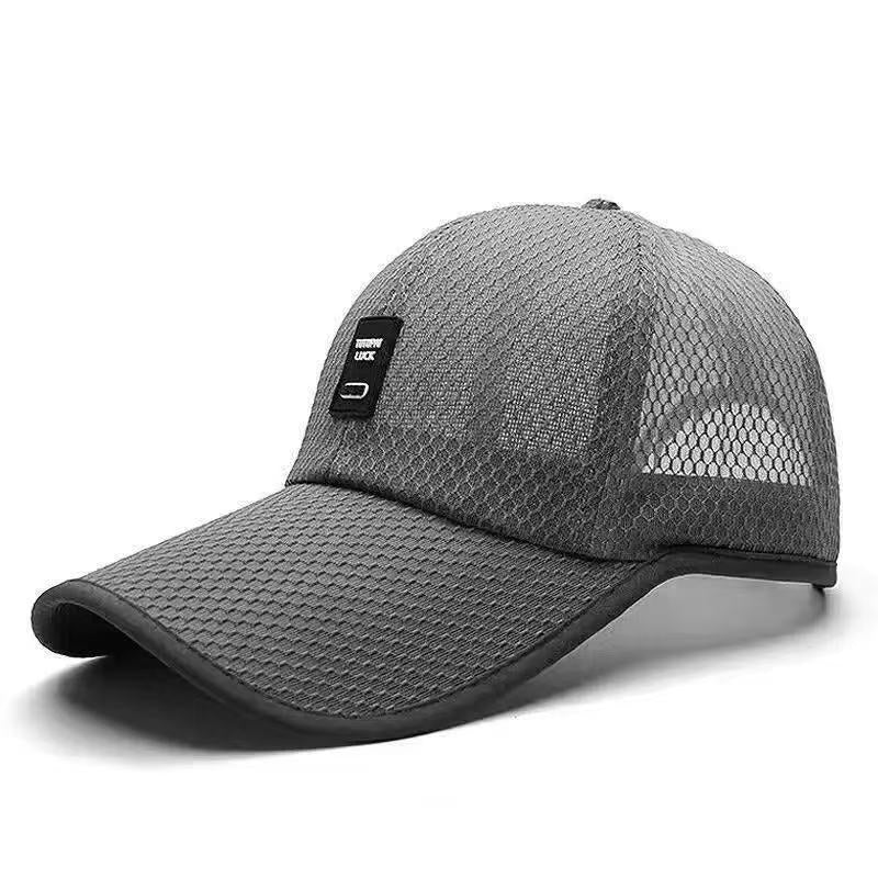 atmungsaktive Mesh-Baseballmütze mit verstellbarem Rückenverschluss und gebogenem Schirm Brehn