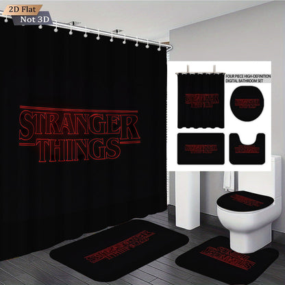 Stranger Things Abenteuer-Themen Digitales Badezimmer-Set Brehn
