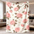 Florales Druck Fleece-Wurfdecke