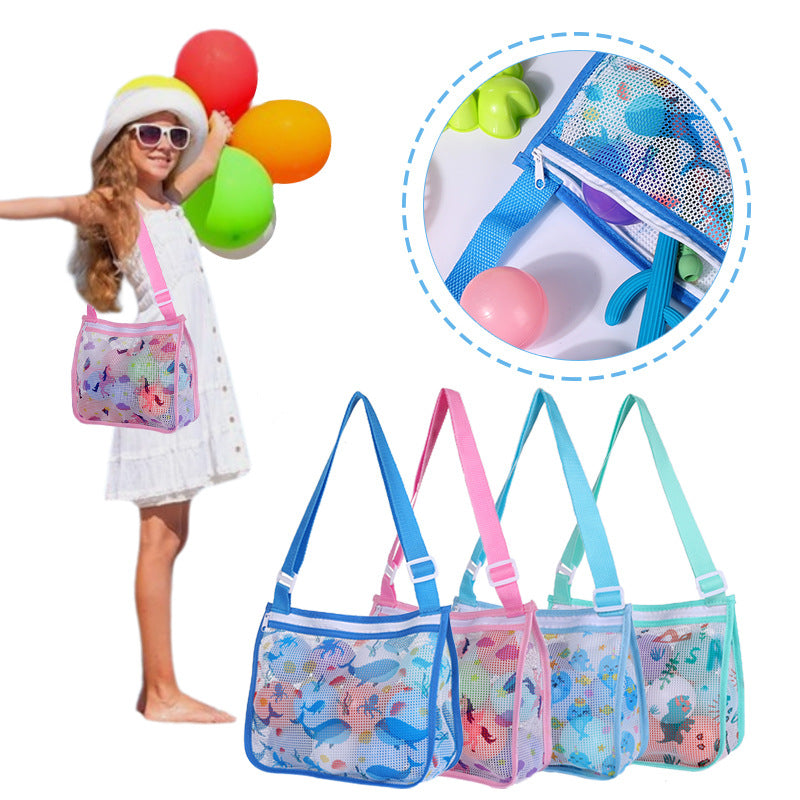 Mesh Strandtasche mit Praktischem Reißverschluss Brehn