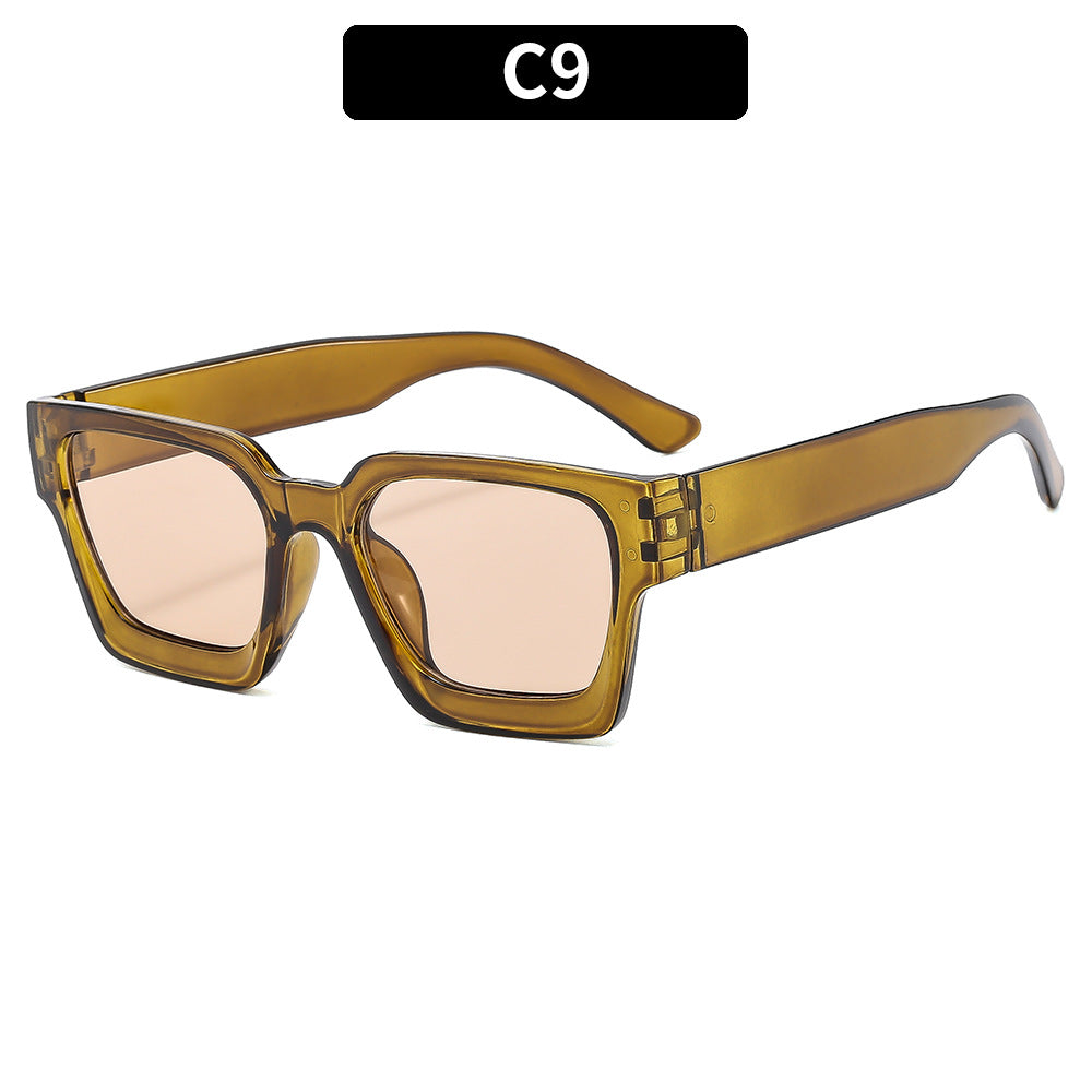 Stylische Aussage Quadrat Sonnenbrille
