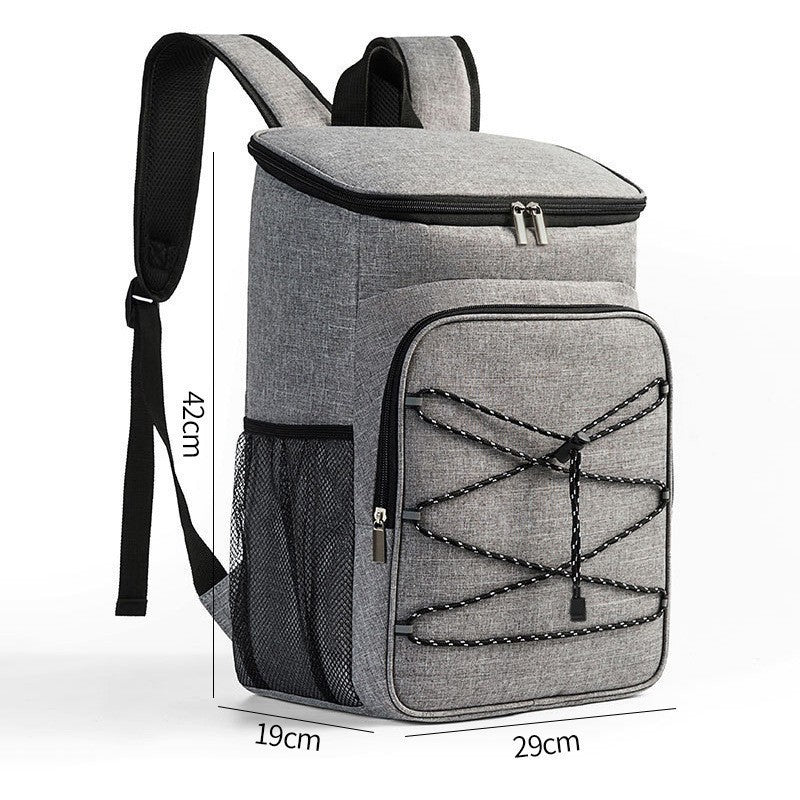 Damen Isolierter Kühlrucksack mit elastischen Außentaschen und ergonomischen Schultergurten Brehn