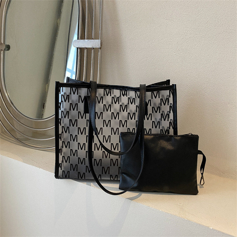 Transparente Strukturierte Tote-Handtasche
