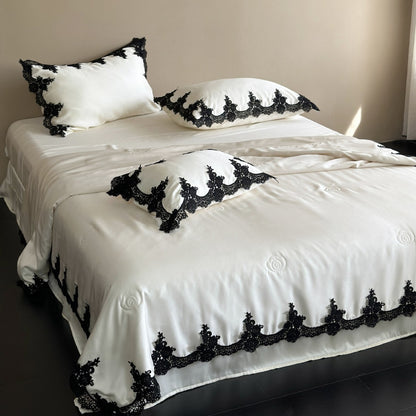 Elegantes Satin-Bettwäsche-Set