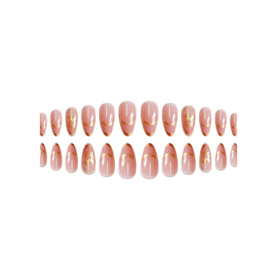 Elegante florale Acryl-Nagelverzierungen Brehn