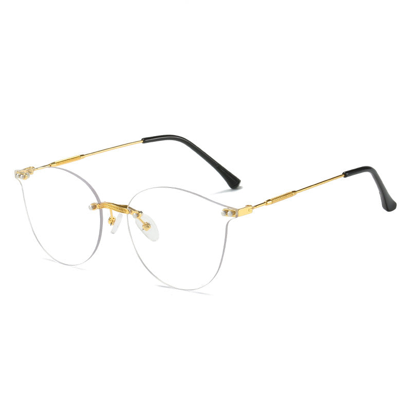Damen modische Sonnenbrille mit innovativem Metallrahmen und flexibler Nasenauflage Brehn