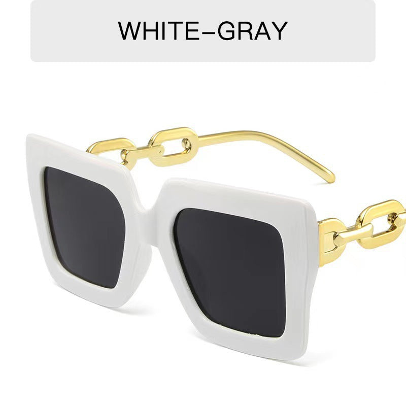 Stylische breite quadratische Sonnenbrille Brehn