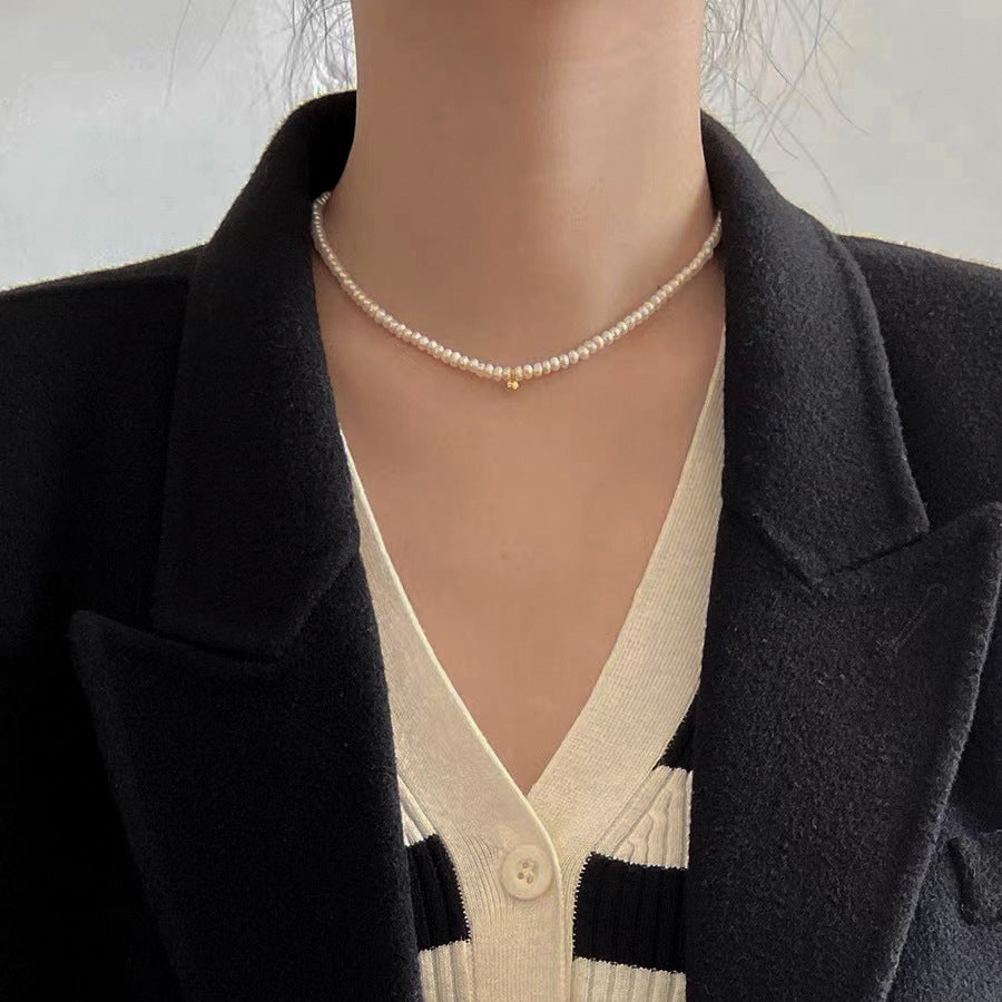 Elegante Perlenbesetzte Choker-Halskette Brehn
