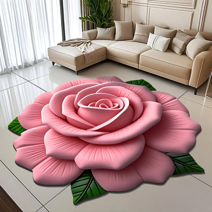 Floral-Themen Plüsch Bereichsteppich