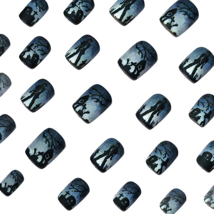 Gothic Friedhof Nagelkunst Brehn
