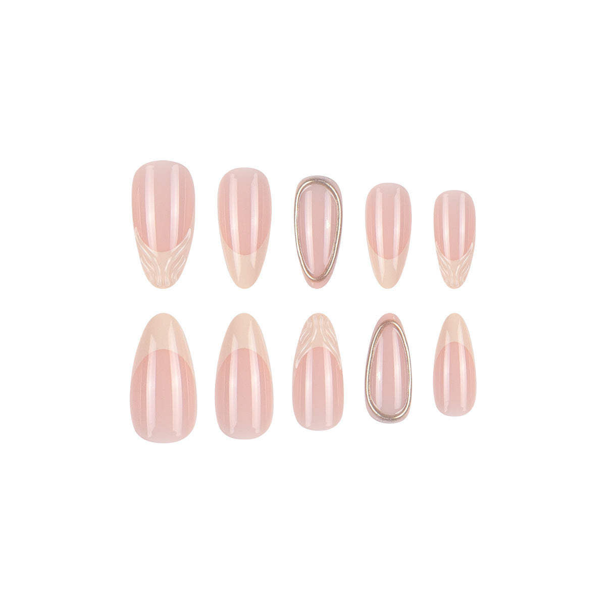 Elegante Stiletto Press-On Nail Set Brehn