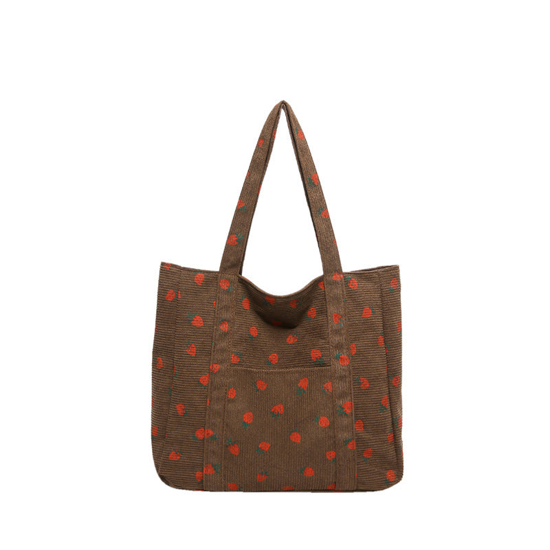WoStylish Corduroy Einkaufstasche Brehn