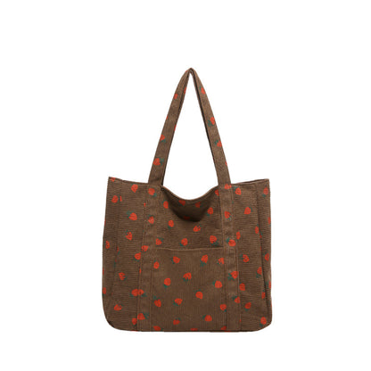 WoStylish Corduroy Einkaufstasche Brehn