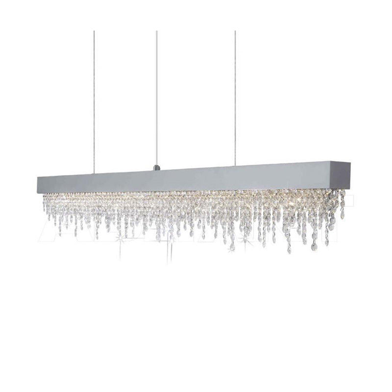 Elegante Kristall lineare Kronleuchter