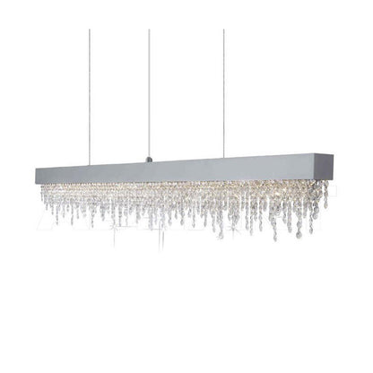 Elegante Kristall lineare Kronleuchter