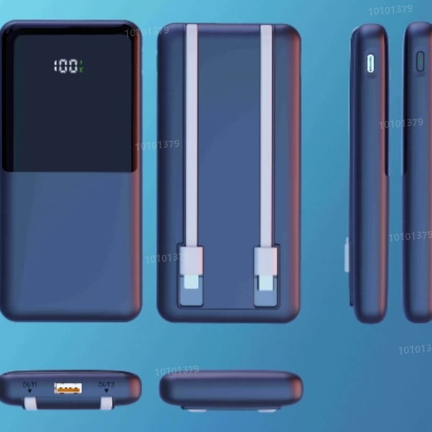 Tragbare Powerbank mit Integrierter Ladestation und Digitaler Anzeige Brehn