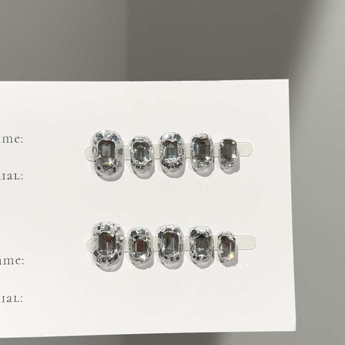 Funkelnde Strass 3D Aufkleber-Nagelkunst