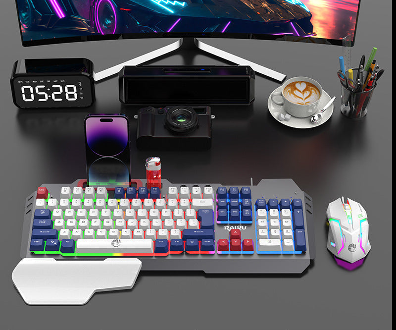 Ergonomische Mechanische Gaming-Tastatur mit Handballenauflage Brehn