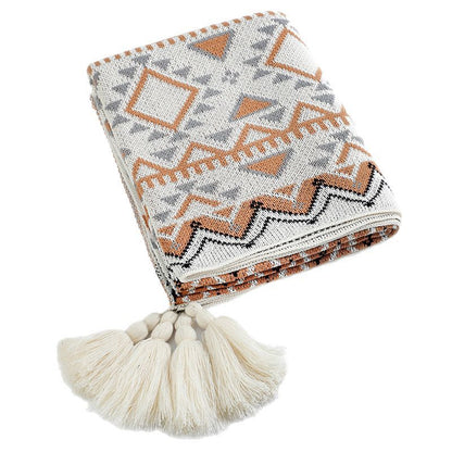 Gemütliche Strickdecke