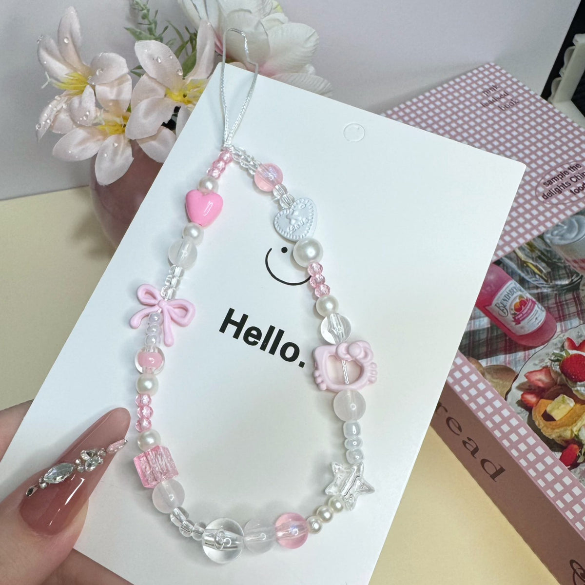 Charm Beaded Phone Halskette Brehn