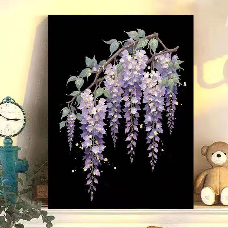 Wisteria Floral Leinwand Kunst Brehn