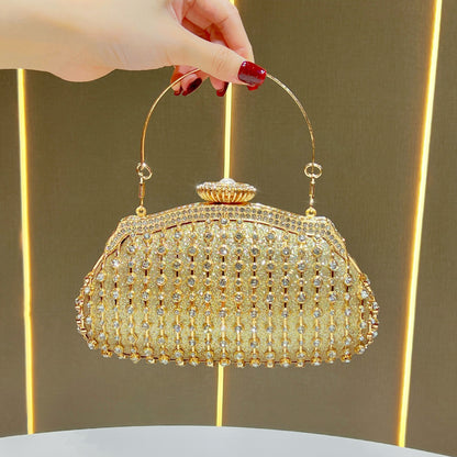 Glamouröse Kristallverzierte Abend-Handtasche