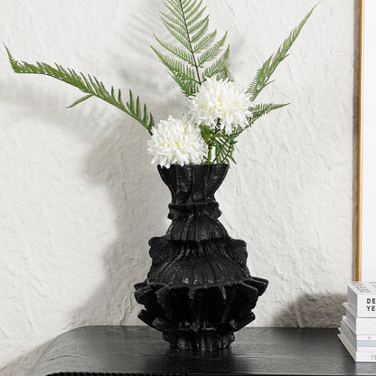 Künstlerische strukturierte Blumenvase