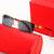 Damen moderne quadratische Sonnenbrille mit luxuriösem Metallrahmen Brehn