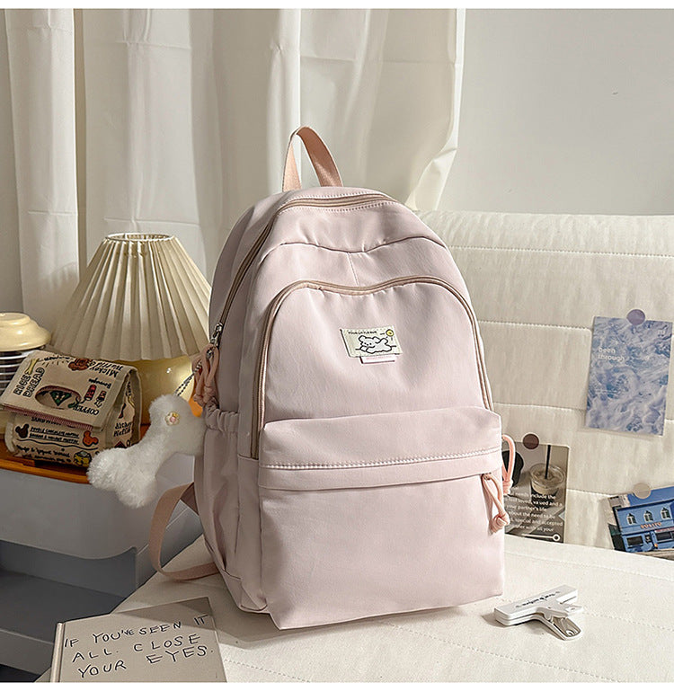 Lässiger Mehrfach-Taschen Schulrucksack