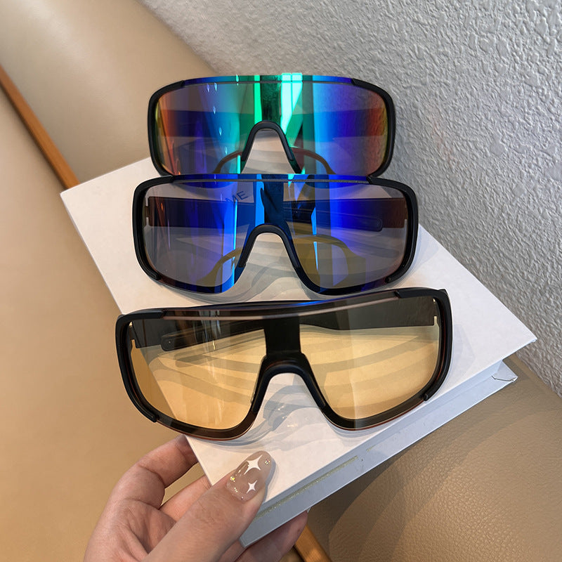 Herren Aerodynamischer Shield Sonnenbrille Brehn