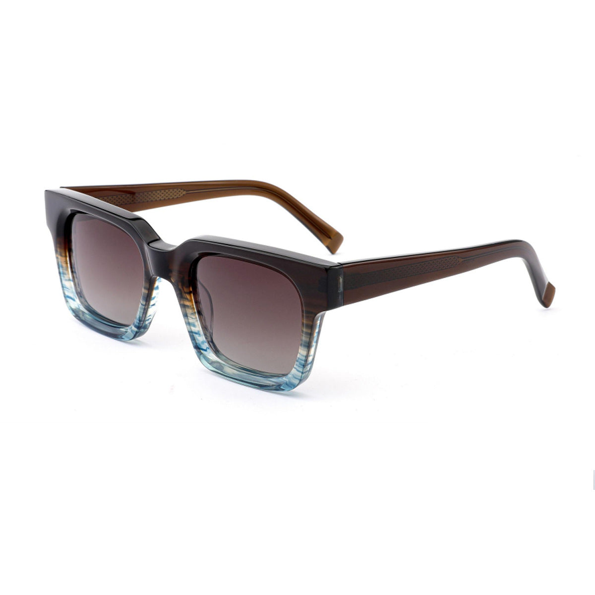 Damen modische Sonnenbrille mit markantem geometrischen Design und UV-Schutz Brehn