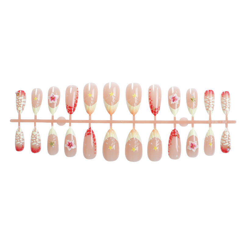 3D Floral Press-On Nail Art Set Brehn