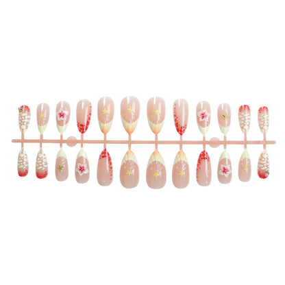 3D Floral Press-On Nail Art Set Brehn