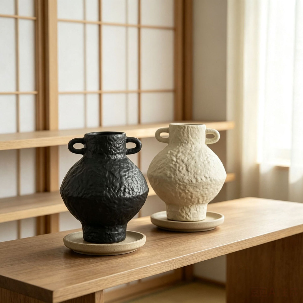 Strukturierte Keramische Dekorative Vase