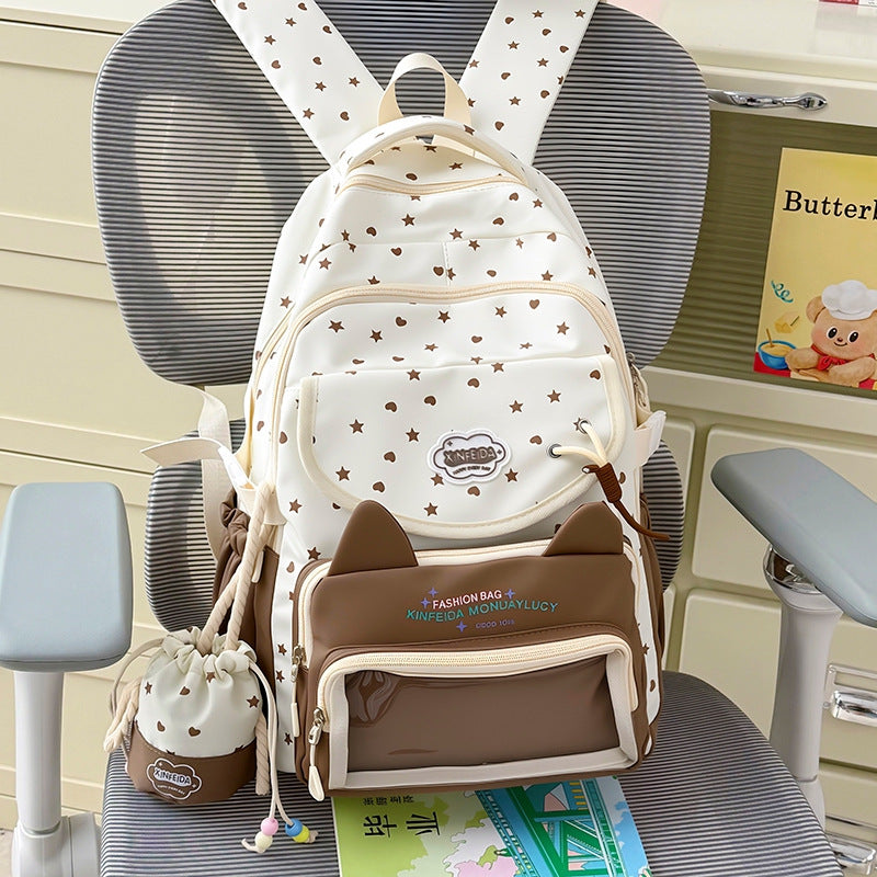 Verspielter Bunny-Ohr-Design-Rucksack