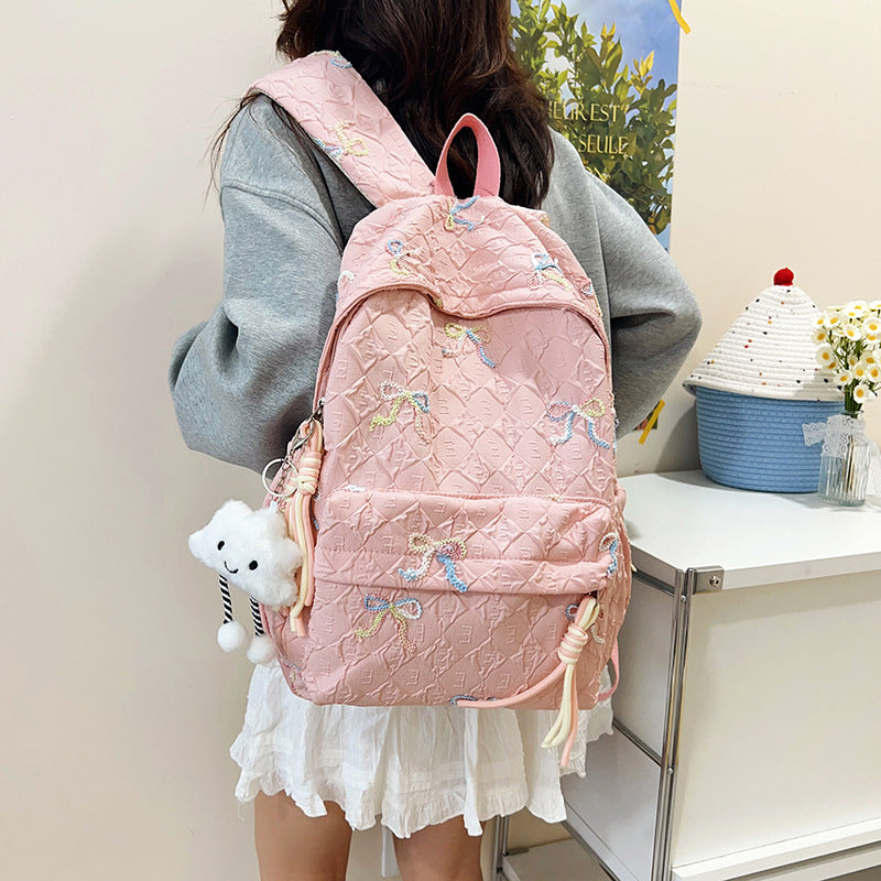 Kreativer Rucksack mit Schleifenmuster Brehn