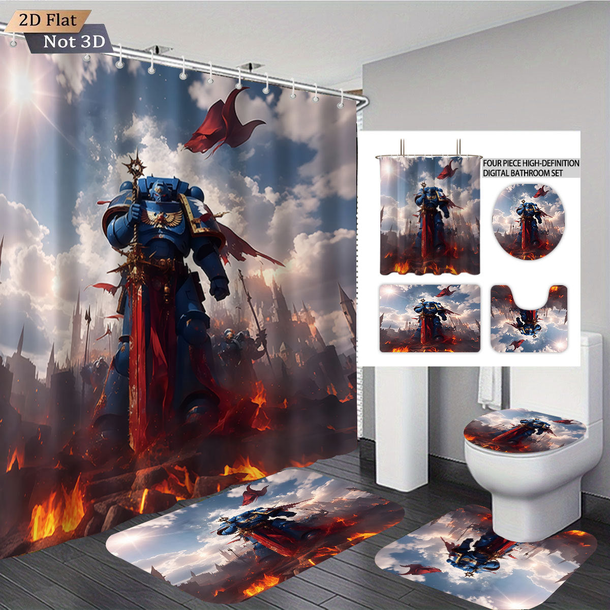 Digital Fantasy-Themed Badezimmer Dekor Set Brehn